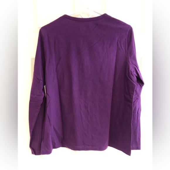 Lands’ End Women’s Round Neck Shirt, Size Medium - Picture 4 of 4